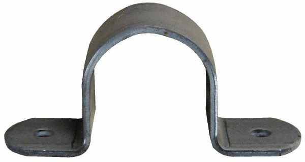 Mueller Industries Pipe or Tube Strap: 1-1/8" Pipe, 1" Tube, Copper, 2 Mount Holes - A 02614R