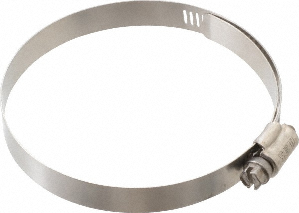 IDEAL TRIDON Worm Gear Clamp: SAE 52, 2-13/16 to 3-3/4" Dia, Stainless Steel Band - M615052706