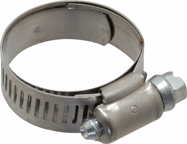 IDEAL TRIDON Worm Gear Clamp: SAE 52, 2-13/16 to 3-3/4" Dia, Stainless Steel Band - M615052706