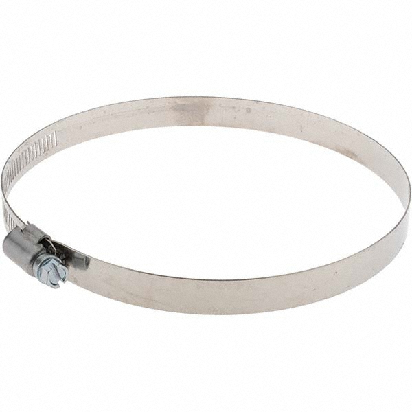 Value Collection Worm Gear Clamp: SAE 80, 3-1/2 to 5-1/2" Dia, Stainless Steel & Carbon Steel Band - MS01B89140B