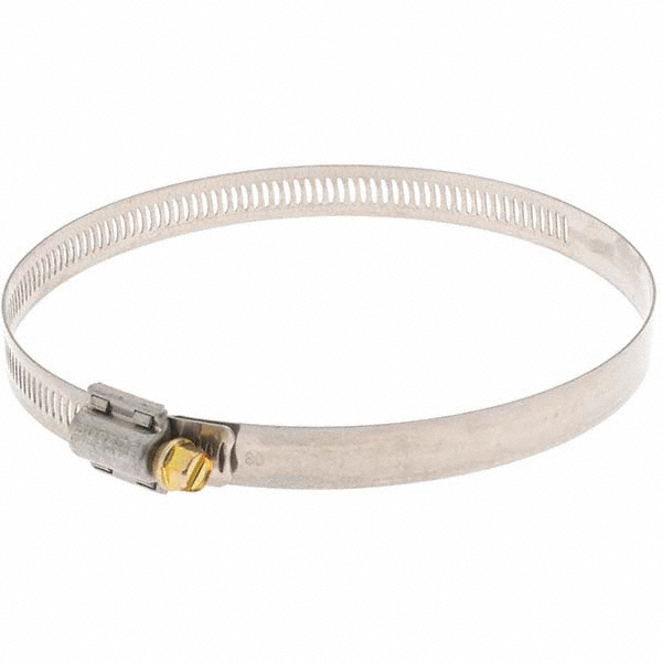 Value Collection Worm Gear Clamp: SAE 80, 3-1/2 to 5-1/2" Dia, Stainless Steel & Carbon Steel Band - MS01B89140B