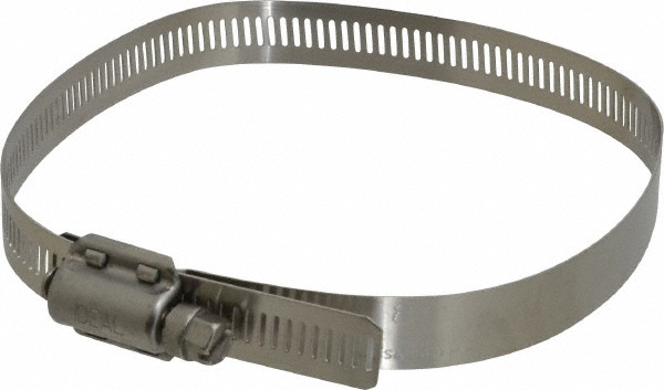 Value Collection Worm Gear Clamp: SAE 80, 3-1/2 to 5-1/2" Dia, Stainless Steel & Carbon Steel Band - MS01B89140B