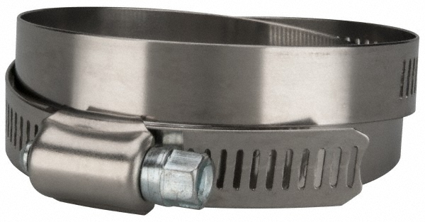 Value Collection Worm Gear Clamp: SAE 80, 3-1/2 to 5-1/2" Dia, Stainless Steel & Carbon Steel Band - MS01B89140B