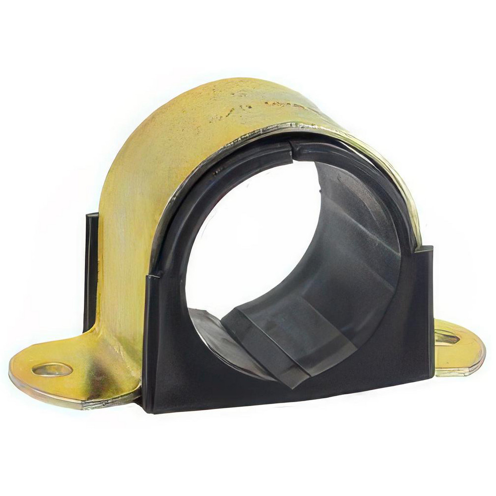 ZSI Tube Strap with Cushion: 1-1/2" Tube, Stainless Steel, 2 Mount Holes - 024MS028