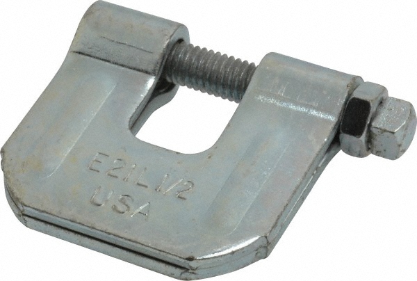 Empire C-Clamp with Locknut: 3/4" Flange Thickness, 5/8" Rod - 21LG0058