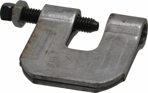 Empire C-Clamp with Locknut: 3/4" Flange Thickness, 5/8" Rod - 21LG0058