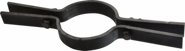 Empire Standard Pipe Clamp: 3" Pipe, 3-1/2" Tube, Carbon Steel, Black - 212B0300