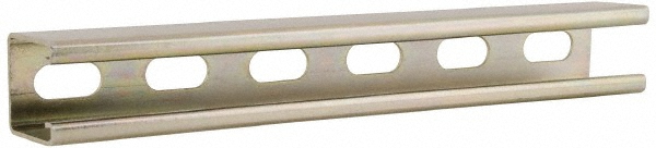 Empire 10' Long x 1-5/8" Wide x 13/16" High, 14 Gauge, Carbon Steel, Punched Framing Channel & Strut - 7201P1410