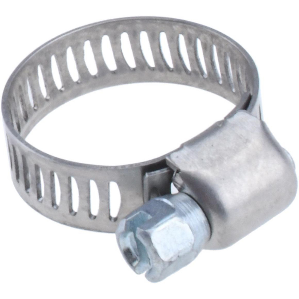 Value Collection Worm Gear Clamp: SAE 20, 13/16 to 1-3/4" Dia, Stainless Steel & Carbon Steel Band - XM01B2144