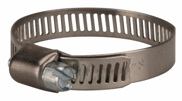 Value Collection Worm Gear Clamp: SAE 20, 13/16 to 1-3/4" Dia, Stainless Steel & Carbon Steel Band - XM01B2144