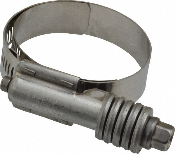 IDEAL TRIDON Worm Gear Clamp: SAE 562, 4-3/4 to 5-5/8" Dia, Stainless Steel Band - 4555051