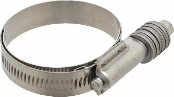 IDEAL TRIDON Worm Gear Clamp: SAE 562, 4-3/4 to 5-5/8" Dia, Stainless Steel Band - 4555051