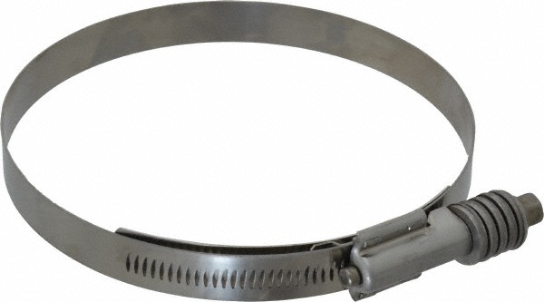 IDEAL TRIDON Worm Gear Clamp: SAE 562, 4-3/4 to 5-5/8" Dia, Stainless Steel Band - 4555051