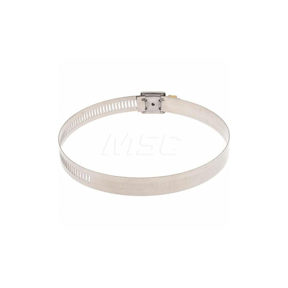 Made in USA Worm Gear Clamp: SAE 64, 3-9/16 to 4-1/2" Dia, Stainless Steel Band - 62064H BW