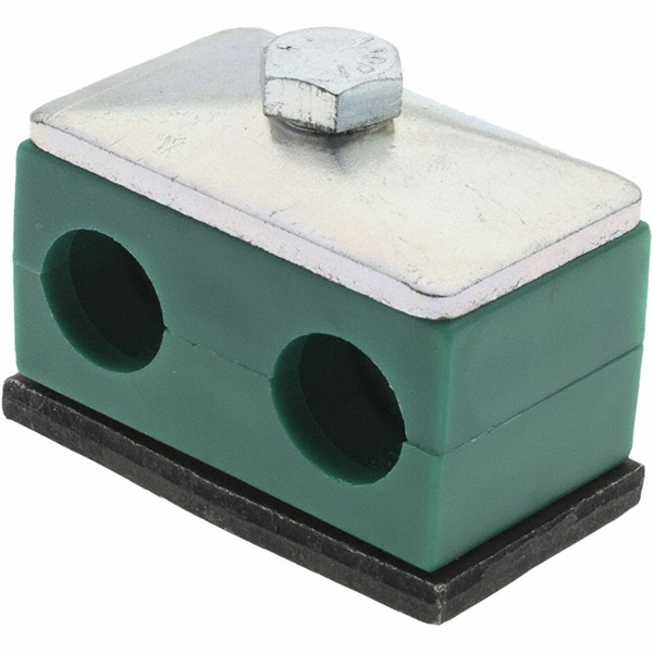 HYDAC Polypropylene Twin Vibration Control Clamp for 5/8" Tube - 2210082