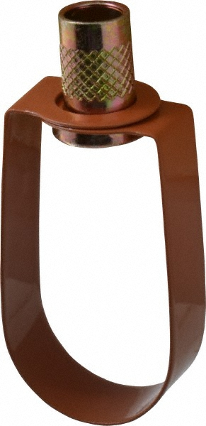 Empire Emlok Swivel Ring Hanger: 3-1/2" Pipe, 1/2" Rod, Carbon Steel, Copper-Plated - 310CTI0350