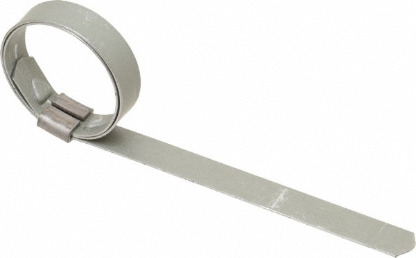 IDEAL TRIDON Band Clamp: Preformed J-Style Clamp, 5/8" Wide, 0.03" Thick, Galvanized Steel - HBJS305