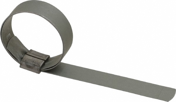 IDEAL TRIDON Band Clamp: Preformed J-Style Clamp, 5/8" Wide, 0.03" Thick, Galvanized Steel - HBJS305