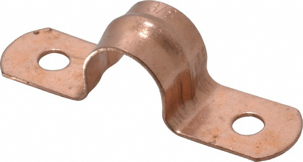 ZSI Tube Strap with Cushion: 1/2" Tube, Stainless Steel, 2 Mount Holes - 008MS011