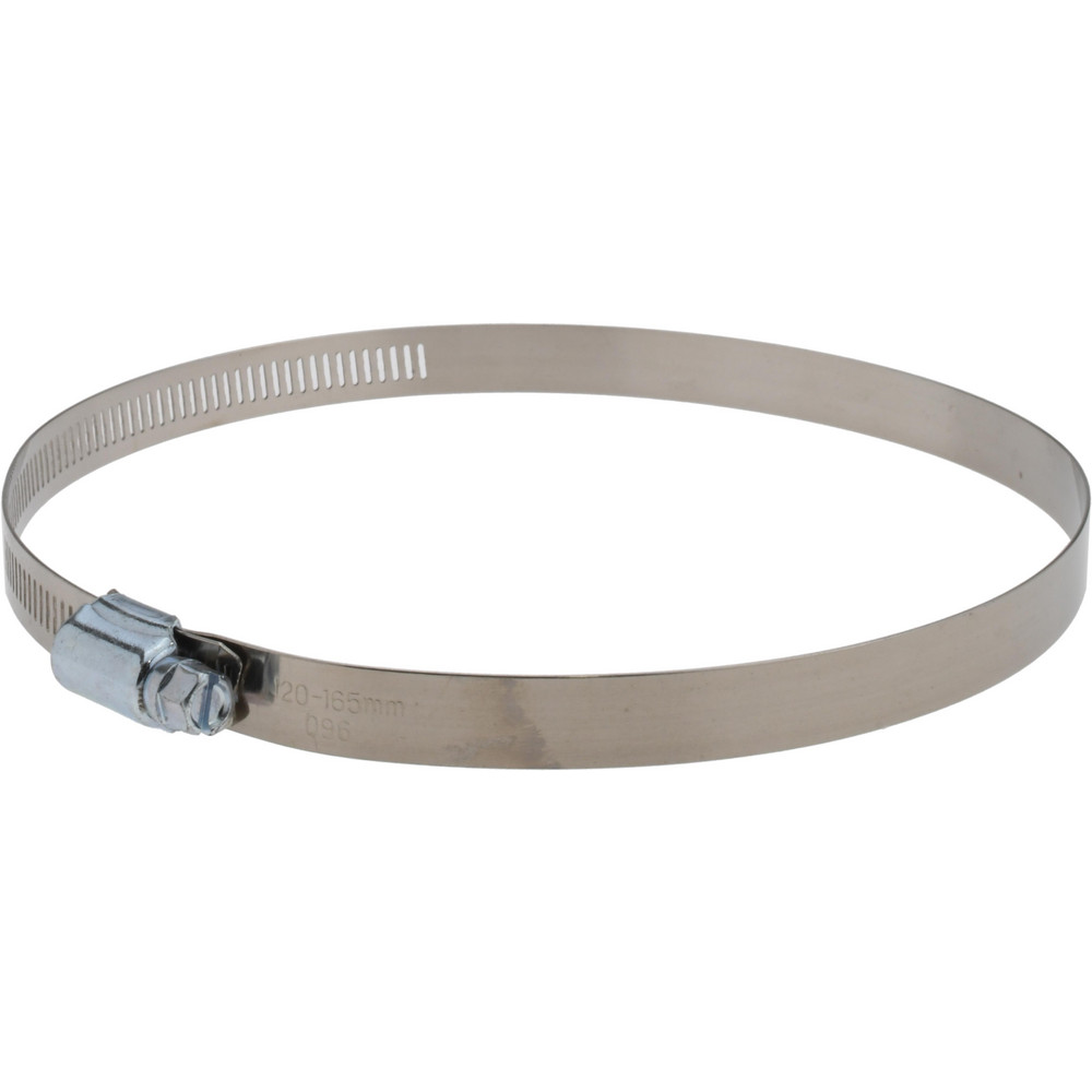 IDEAL TRIDON Worm Gear Clamp: SAE 96, 4-1/2 to 6-1/2" Dia, Stainless Steel Band - 630040096051