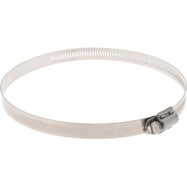 IDEAL TRIDON Worm Gear Clamp: SAE 96, 4-1/2 to 6-1/2" Dia, Stainless Steel Band - 630040096051