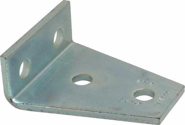 Cooper B-Line Strut Channel 4 Hole Gusseted Shelf Bracket: Use with Cooper B-Line - Channel/Strut (All Sizes Except B62 & B72), 1/2" Bolt - 78101150243