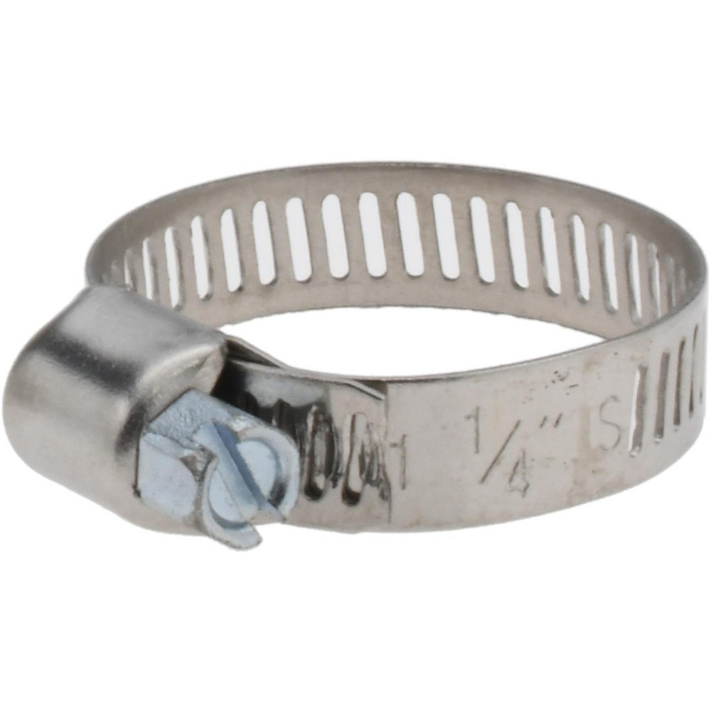 Value Collection Worm Gear Clamp: SAE 12, 1/2 to 1-1/4" Dia, Stainless Steel & Carbon Steel Band - XM01B1432