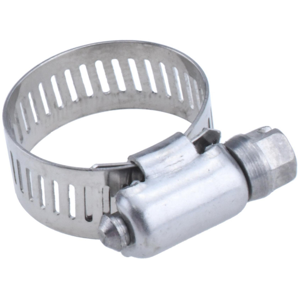 Value Collection Worm Gear Clamp: SAE 12, 1/2 to 1-1/4" Dia, Stainless Steel & Carbon Steel Band - XM01B1432