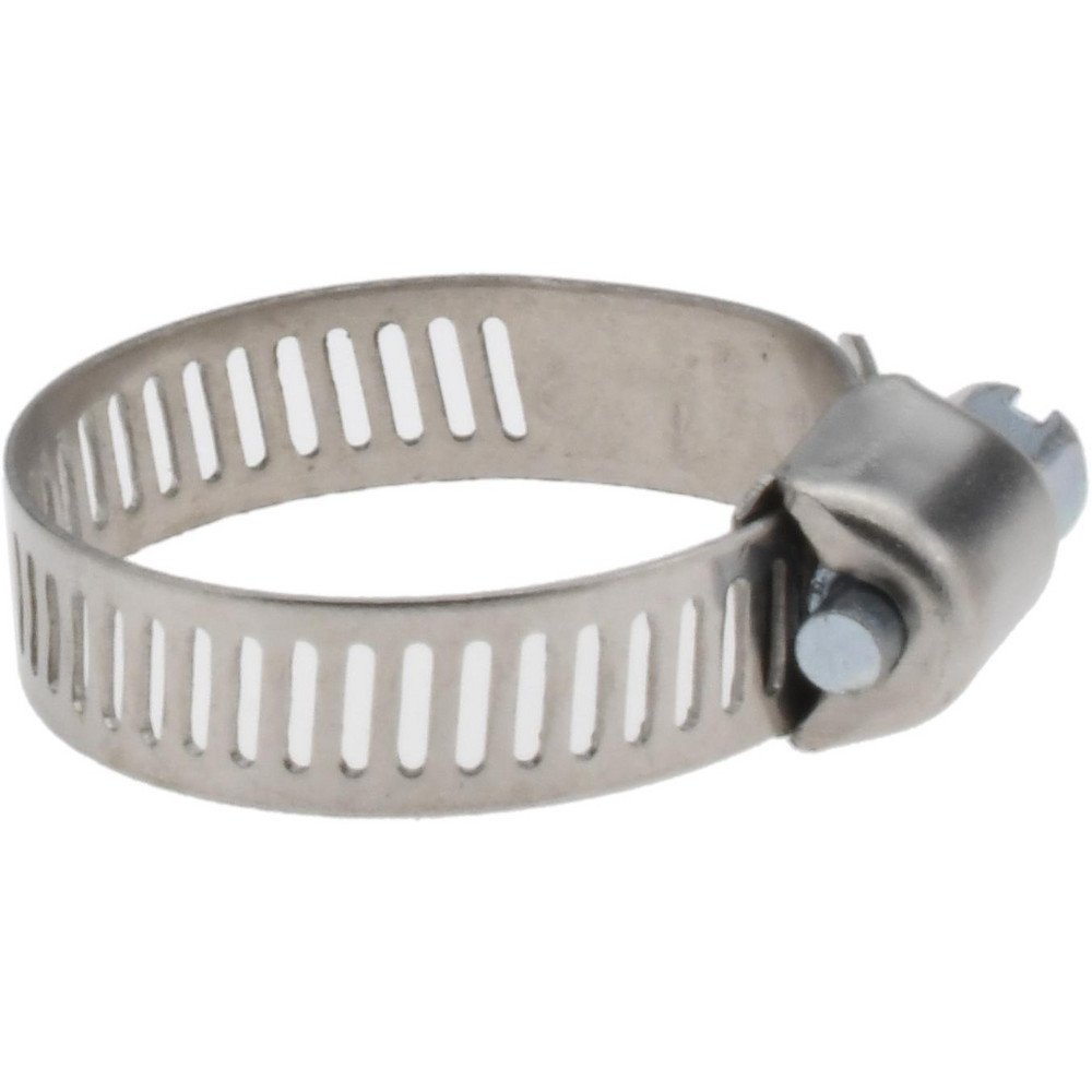 Value Collection Worm Gear Clamp: SAE 12, 1/2 to 1-1/4" Dia, Stainless Steel & Carbon Steel Band - XM01B1432