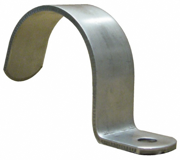 Empire Pipe or Conduit Strap: 1-1/4" Pipe, Stainless Steel, 1 Mount Hole - 233SS0125