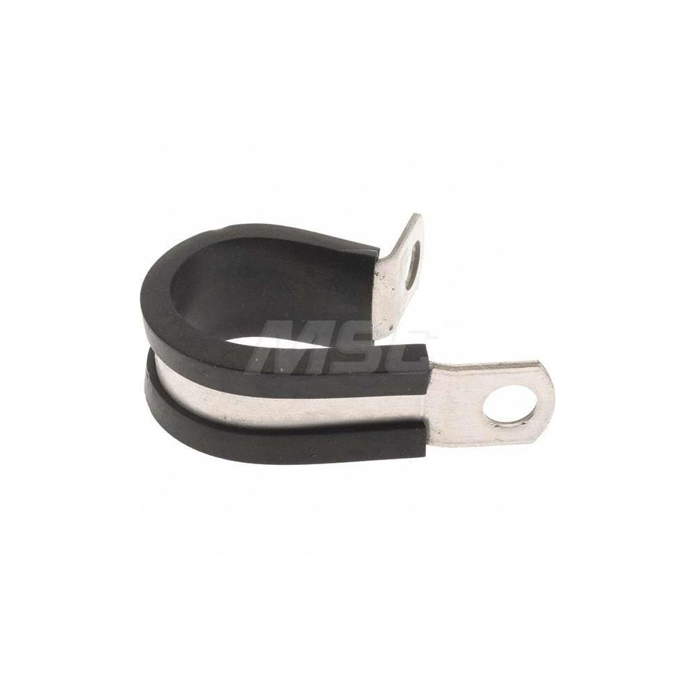Au-Ve-Co Products Cushion Clamp: 3/4" Tube, Aluminum, Silver - 1915