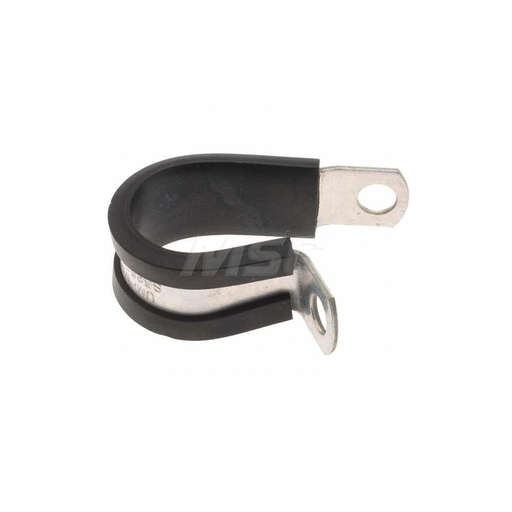 Au-Ve-Co Products Cushion Clamp: 3/4" Tube, Aluminum, Silver - 1915