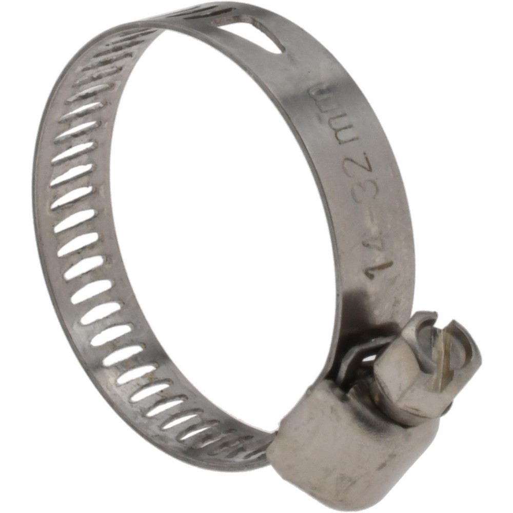 Value Collection Worm Gear Clamp: SAE 12, 1/2 to 1-1/4" Dia, Stainless Steel Band - XM01D1432