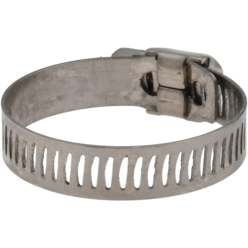 Value Collection Worm Gear Clamp: SAE 12, 1/2 to 1-1/4" Dia, Stainless Steel Band - XM01D1432