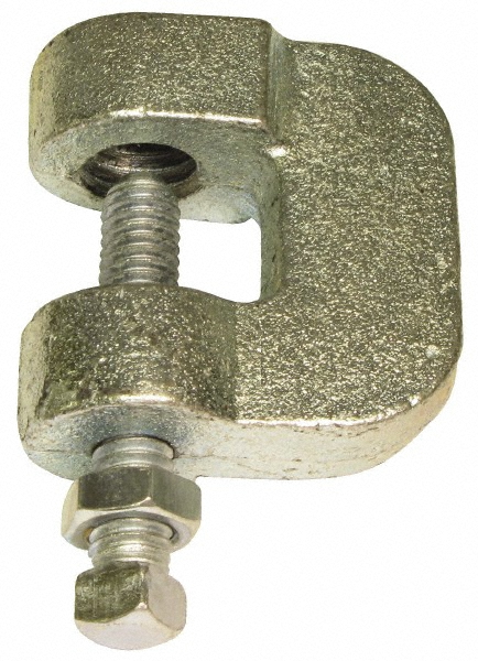 Empire C-Clamp with Locknut: 3/4" Flange Thickness, 5/8" Rod - 23LG0058