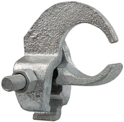 Cooper Crouse-Hinds Conduit Clamp: 1-1/4" Pipe, Iron, Electrogalvanized Finish - ETC125HD