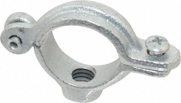 Anvil Adjustable Ring Hanger: 1-1/2" Pipe, 3/8" Rod, Malleable Iron - 0500009659