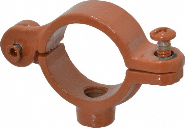 Anvil Adjustable Ring Hanger: 1-1/2" Pipe, 3/8" Rod, Malleable Iron - 0500009659