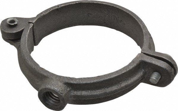 Anvil Adjustable Ring Hanger: 1-1/2" Pipe, 3/8" Rod, Malleable Iron - 0500009659