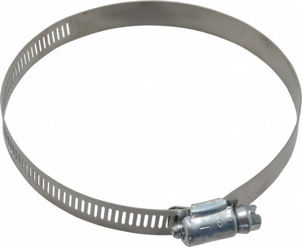 Made in USA Worm Gear Clamp: SAE 64, Stainless Steel Band - 03613116091