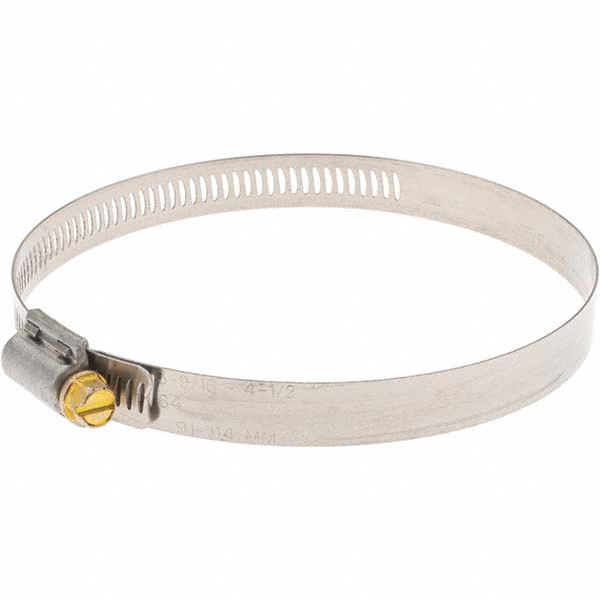 Made in USA Worm Gear Clamp: SAE 64, Stainless Steel Band - 03613116091