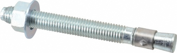 Made in USA Cushion Clamp: 1-3/4" Pipe, Galvanized Steel & Silicone Cushion, Gray & Red - STAR-GS-28HT