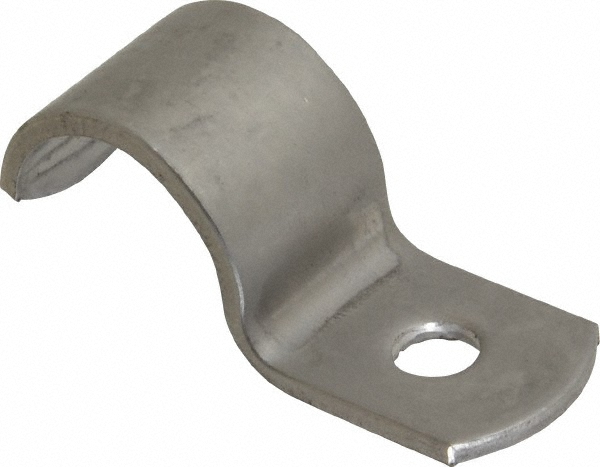Cooper Crouse-Hinds Conduit Clamp: 1/2" Pipe, 1/2" Tube, Iron, Electrogalvanized Finish - ETC50HD
