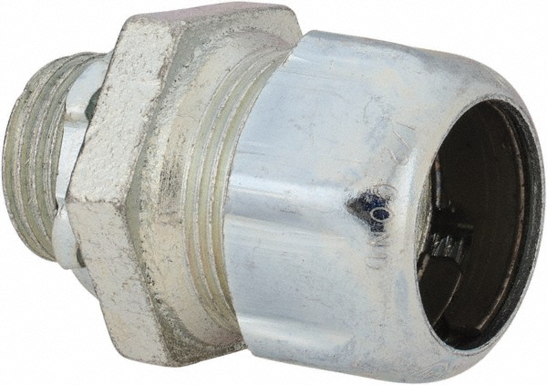Cooper Crouse-Hinds Conduit Clamp: 1/2" Pipe, 1/2" Tube, Iron, Electrogalvanized Finish - ETC50HD