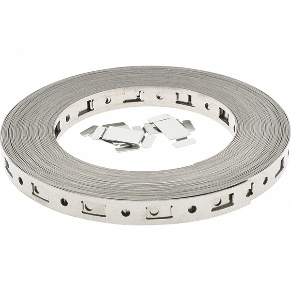 Made in USA Worm Gear Clamp: 2" Dia Stainless Steel Band - 4008