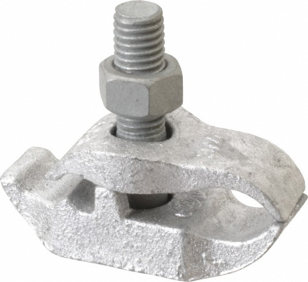 Cooper Crouse-Hinds Conduit Clamp: 1" Pipe, 1" Tube, Malleable Iron, Electrogalvanized Finish, 1 Mount Hole - PARC100HD