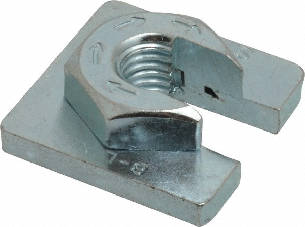 Cooper B-Line Strut Channel Slip On Square Washer/Lock Nut: Use with Cooper B-Line - Channel/Strut (All Sizes Except B62 & B72), 3/8-16 Bolt - 11811553