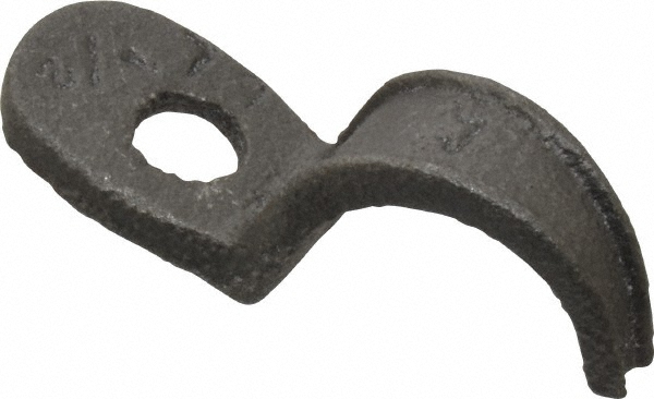 Anvil Pipe or Conduit Strap: 1" Pipe, 1" Tube, Malleable Iron, Plated Finish, 1 Mount Hole, Bolt Down & Screw-On - 0500015037
