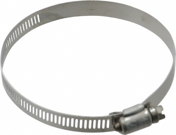 Value Collection Worm Gear Clamp: SAE 60, 3-1/4 to 4-1/4" Dia, Stainless Steel & Carbon Steel Band - MS01B83108B