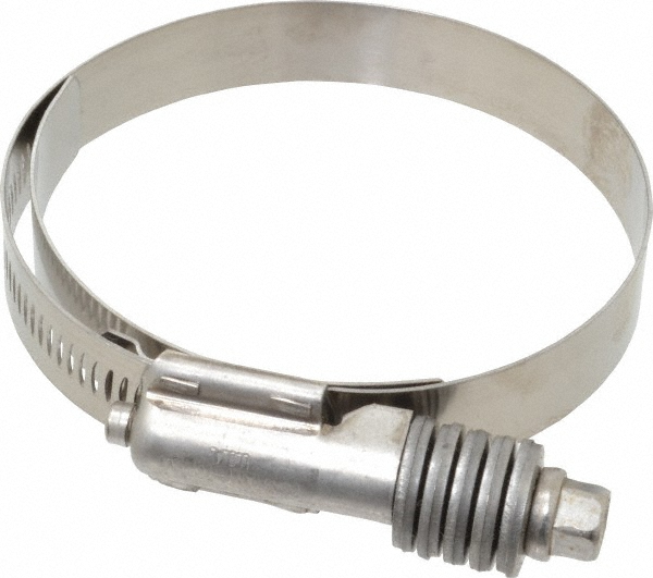 IDEAL TRIDON Worm Gear Clamp: SAE 512, 4-1/4 to 5-1/8" Dia, Stainless Steel Band - 4550051